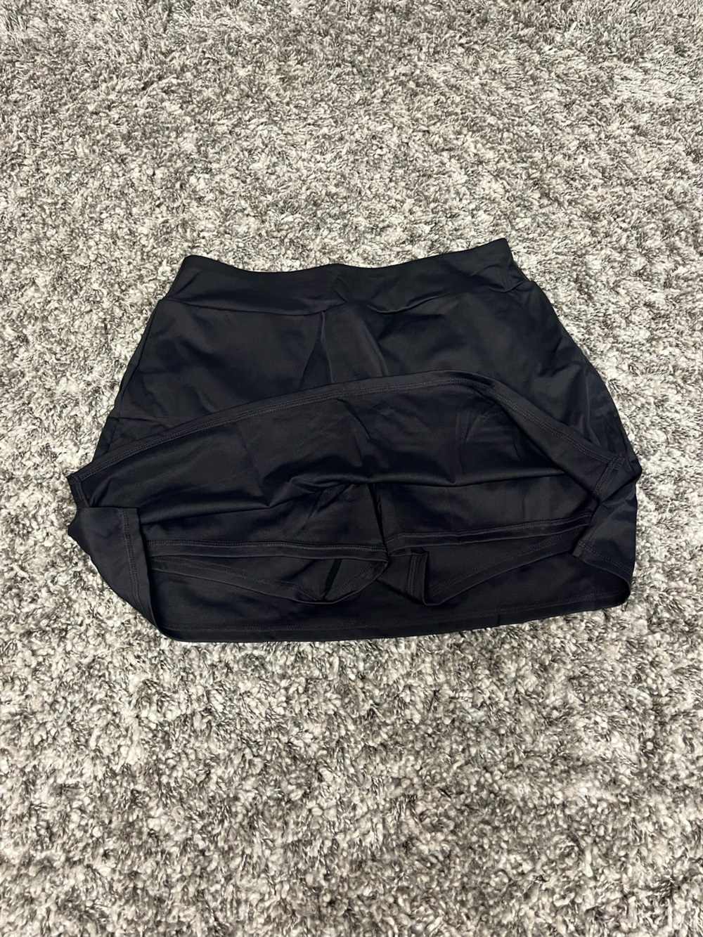 Amazon Black Women's Mini Athletic Skirt with Built-In Shorts